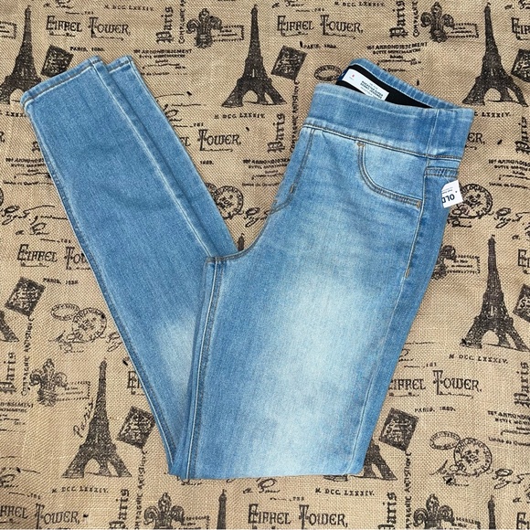 Old Navy NWT! Women'S In Tall Blue Mid-Rise Rockstar Super Skinny Jeggings - Picture 3 of 15